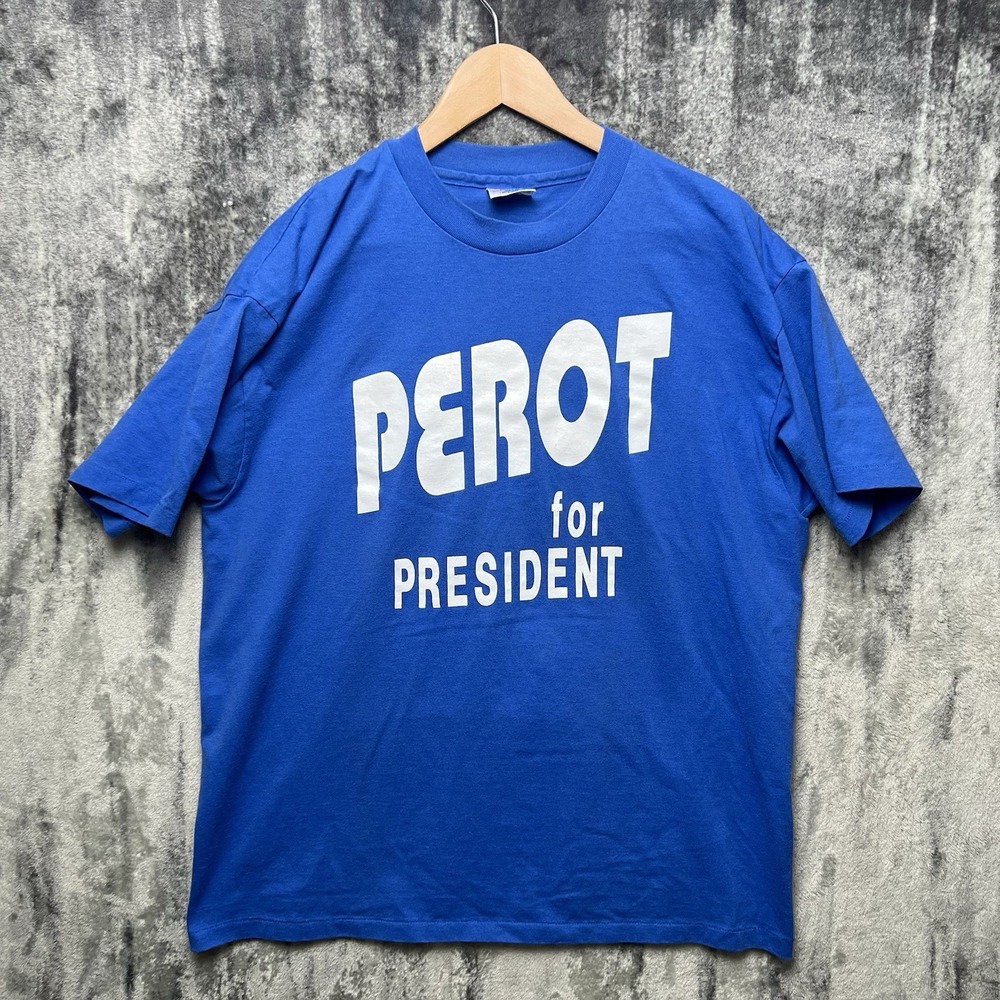 Vintage Ross Perot for President T Shirt Mens XL Political Independent Vote 90s